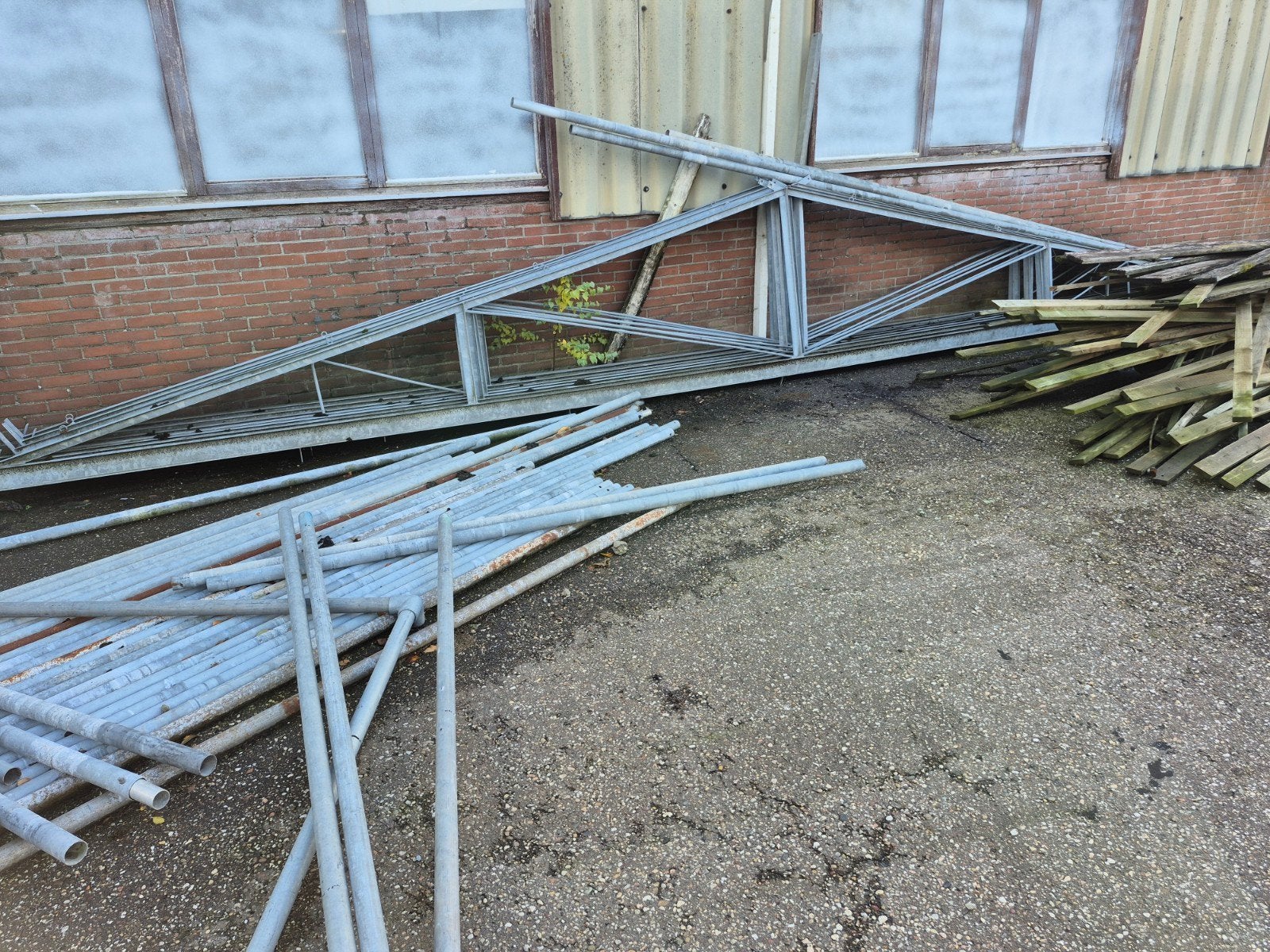 kas spanten, extra zwaar gegalvaniseerd 8 meter, Ophalen, Zo goed als nieuw, IJzer