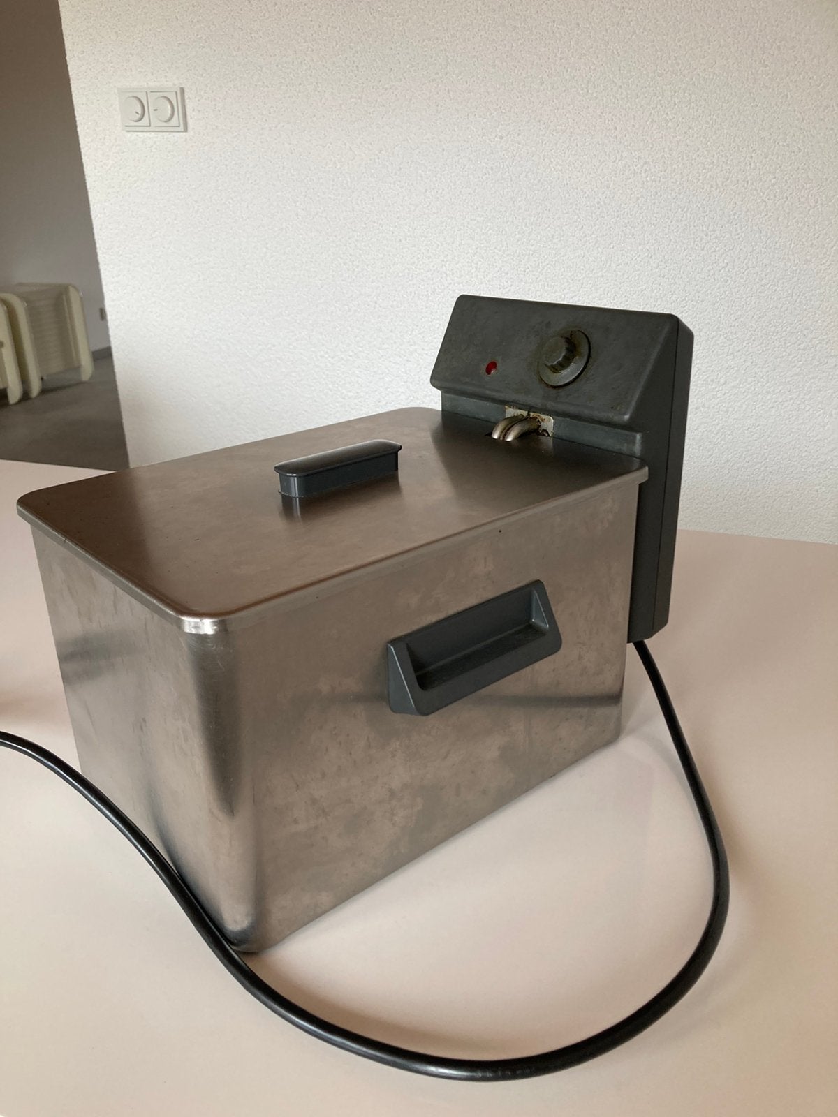 Frituurpan Elite RVS 37:27cm, Witgoed en Apparatuur, Frituurpannen, 4 liter of meer, Ophalen of Verzenden, Gebruikt, Uitneembare binnenpan
