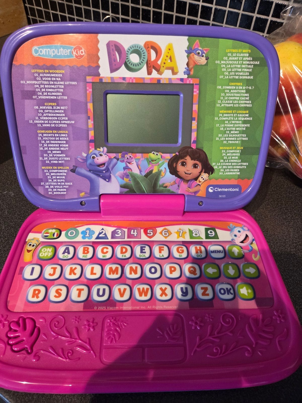 Dora Computer Kid Educatieve Laptop Clementoni, Ophalen of Verzenden, Gebruikt, Taal en Lezen, Met geluid
