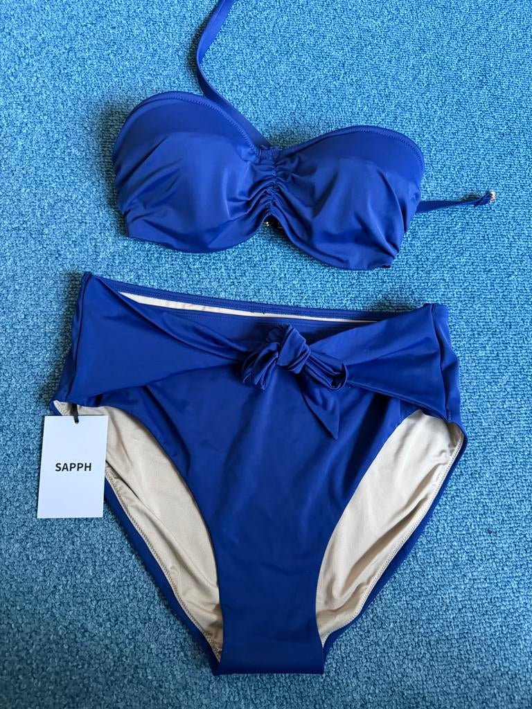 Sapph bikini blauw nieuw 42 en top 70D, Verzenden, Nieuw, Blauw, Bikini