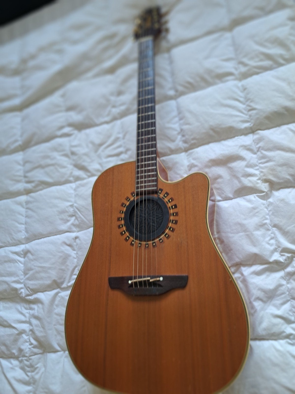 Takamine model EN-12C semi akoestische gitaar Japan ''90, Muziek en Instrumenten, Ophalen, Gebruikt, Western- of Steelstringgitaar