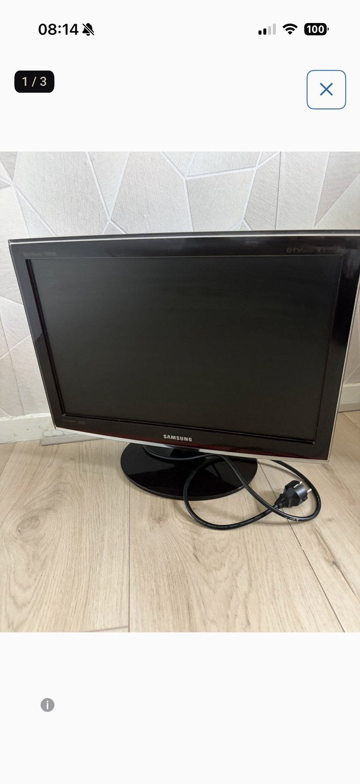 Samsung SyncMaster T200HD TV, Ophalen, 50 Hz, Zo goed als nieuw, Samsung