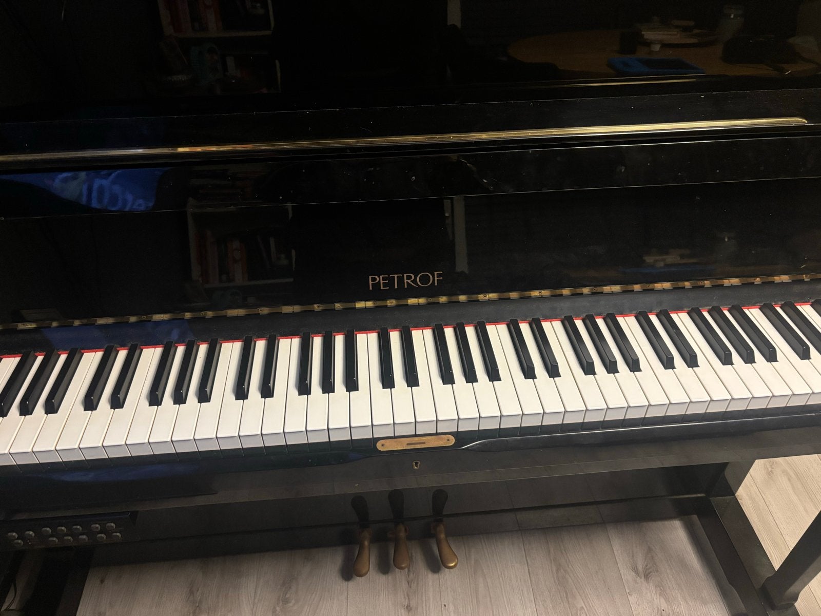VANDAAG OPHALEN €2500 PETROF Concert Piano - Zwart Hoogglans, Ophalen, Zwart, Zo goed als nieuw, Piano
