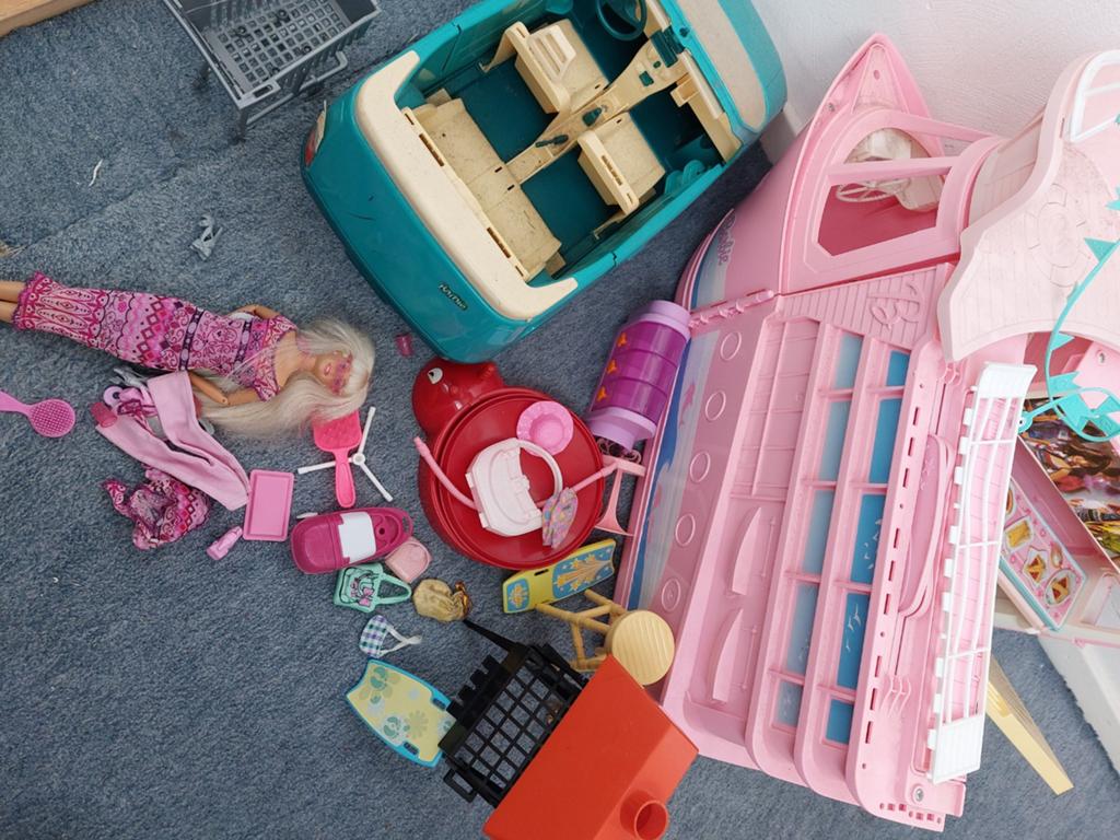 Barbie met leuke spulletjes, Ophalen, Gebruikt