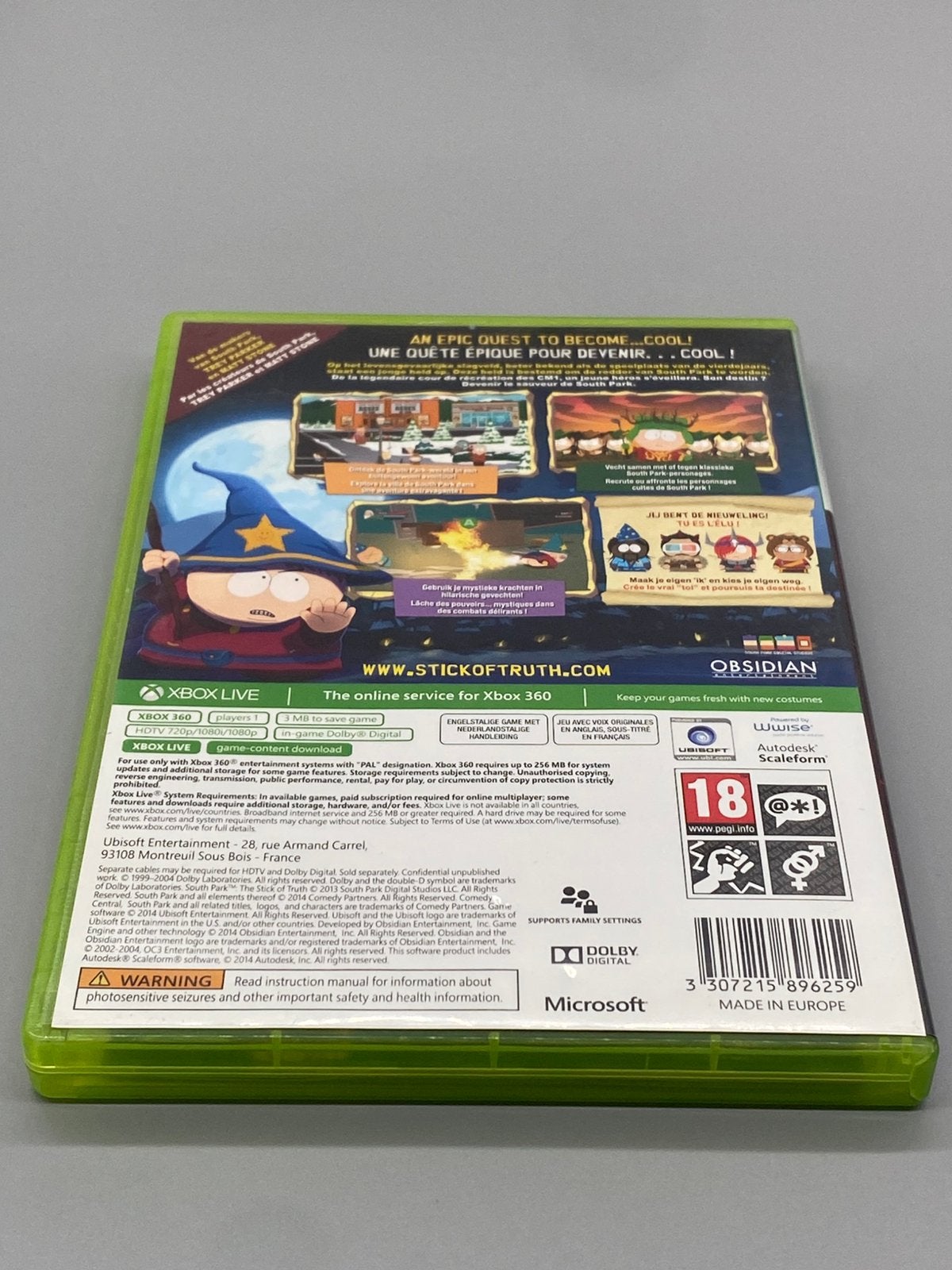 South Park The Stick of Truth – Xbox 360, Ubisoft, Vanaf 18 jaar, Www.ubisoft.com, 1 speler
