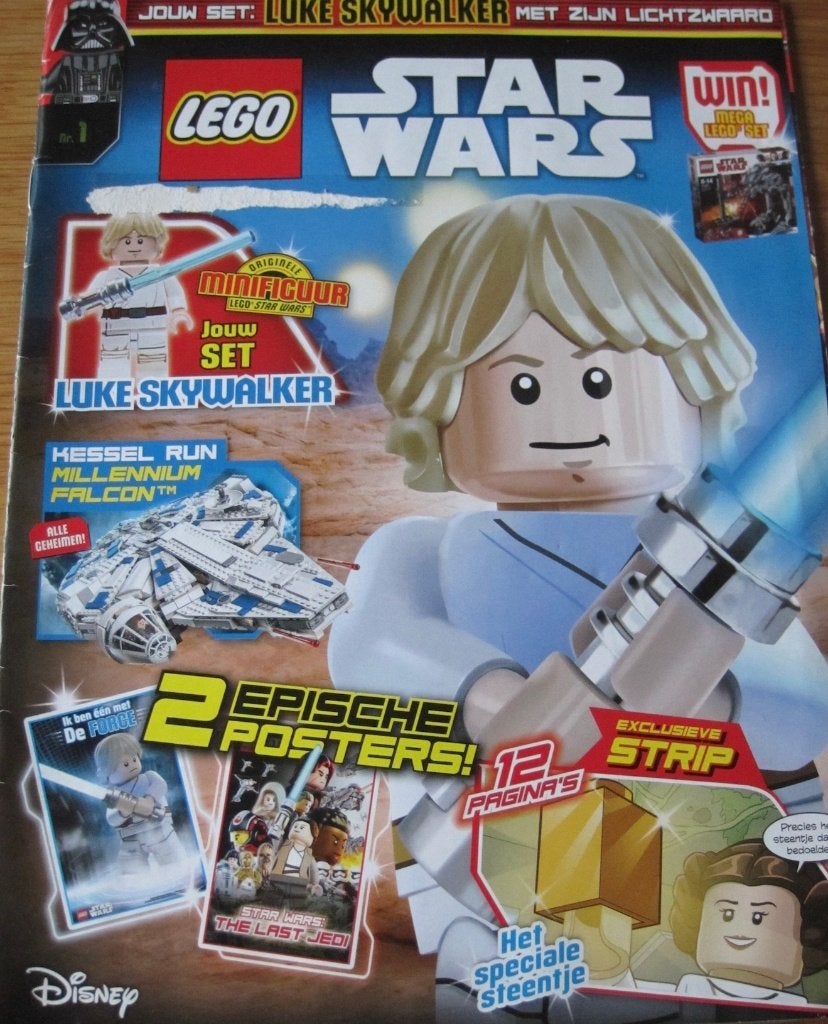Drie LEGO strip tijdschriften - Starwars - Nexo knights, Boeken, Meerdere stripboeken, Ophalen of Verzenden, Zo goed als nieuw