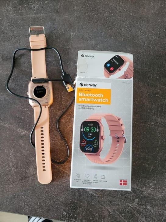 Denver smartwatch roze, Ophalen of Verzenden, Zo goed als nieuw, Zwart, Android