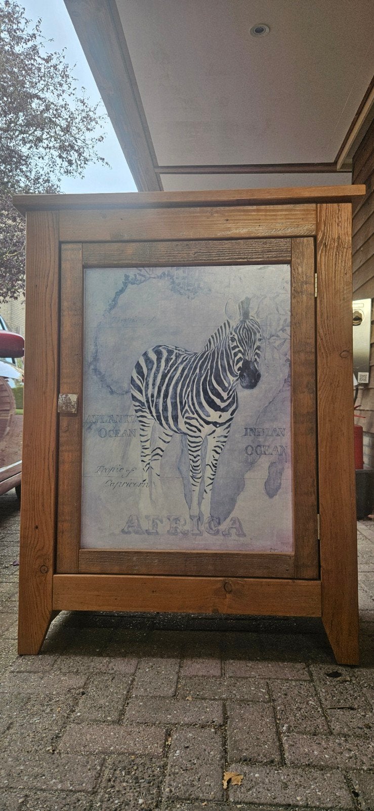 Unieke kast met Afrikaanse dieren, Ophalen, Afrikaans, Uniek, 100 tot 150 cm, 50 tot 100 cm