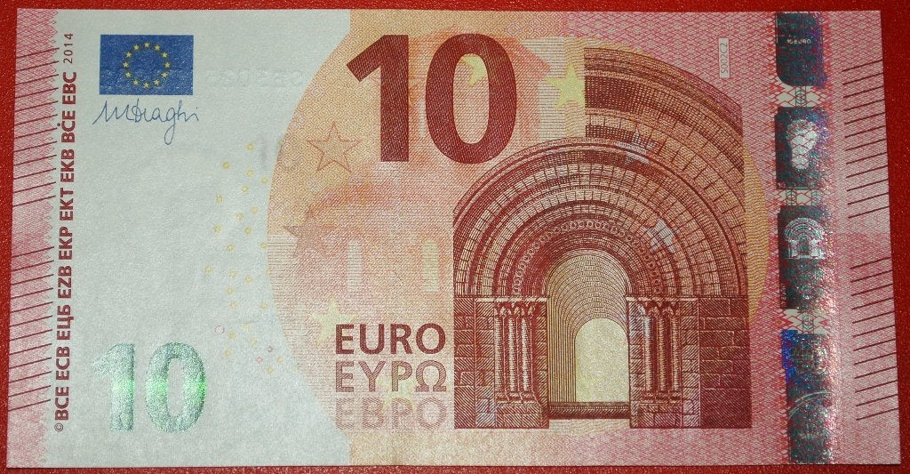 Ⰺ TYPE for russia (ex. USSR): ITALY 10 EUROS 2014 PREFIX SE!, Postzegels en Munten, Ophalen of Verzenden, Italië, 10 euro, Los biljet