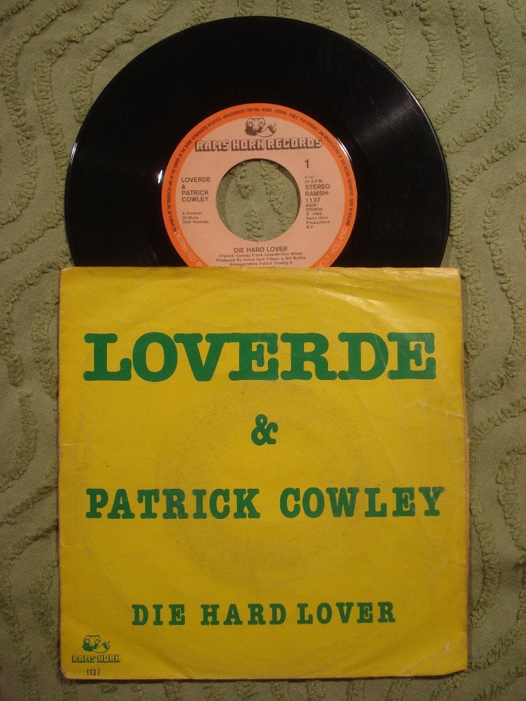 Loverde & Patrick Cowley 7" Vinyl Single: ‘Die hard lover’, Cd's en Dvd's, Ophalen of Verzenden, Gebruikt, 7 inch, Pop