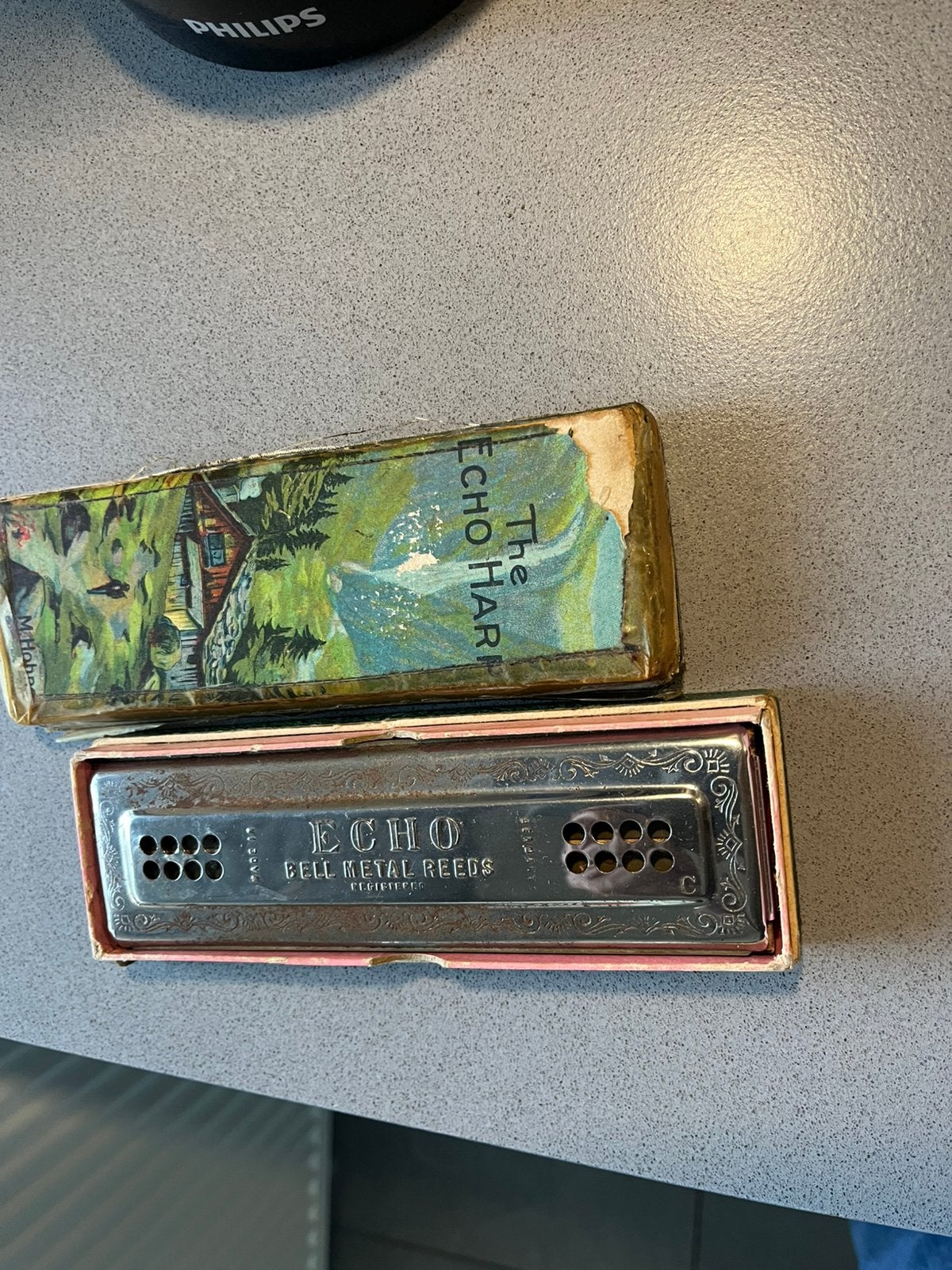 Mondharmonica Echo M Hohner, Ophalen of Verzenden, Zo goed als nieuw, C-mondharmonica
