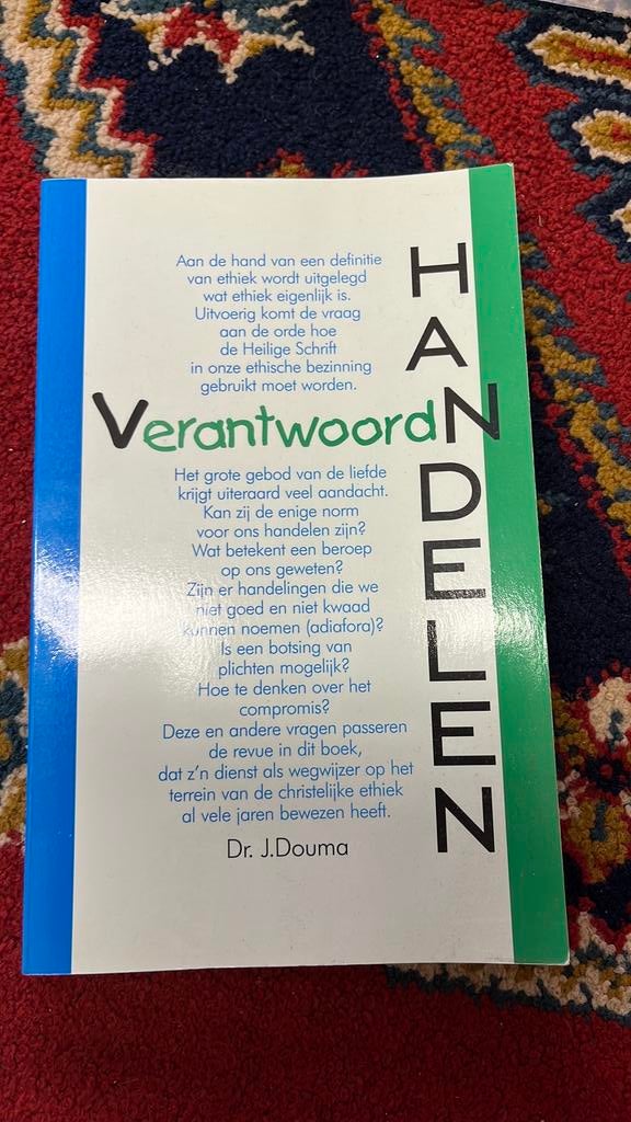 Verantwoord Handelen door Dr. J. Douma, Boeken, Ophalen of Verzenden, Gelezen, Christendom | Protestants
