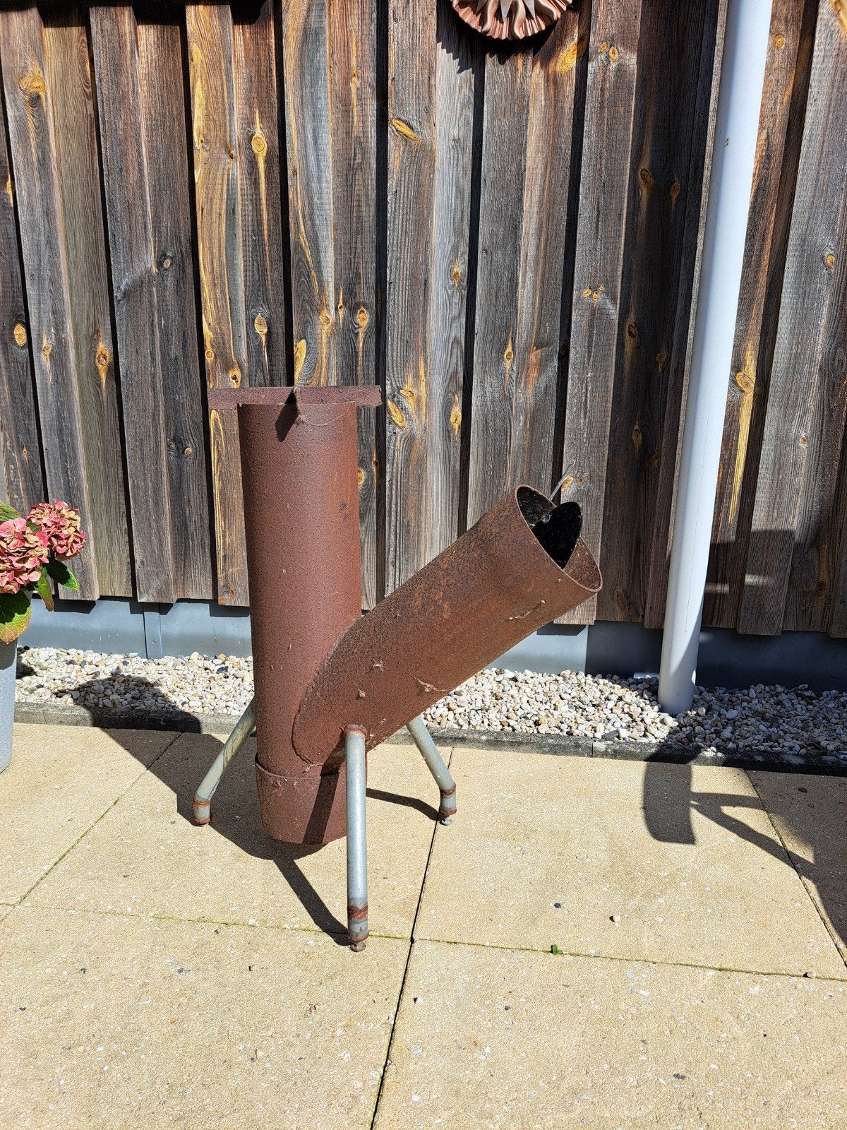 Robuuste Rocket Stove - Ideaal voor buiten koken, Ophalen, Gebruikt, Vuurkorf