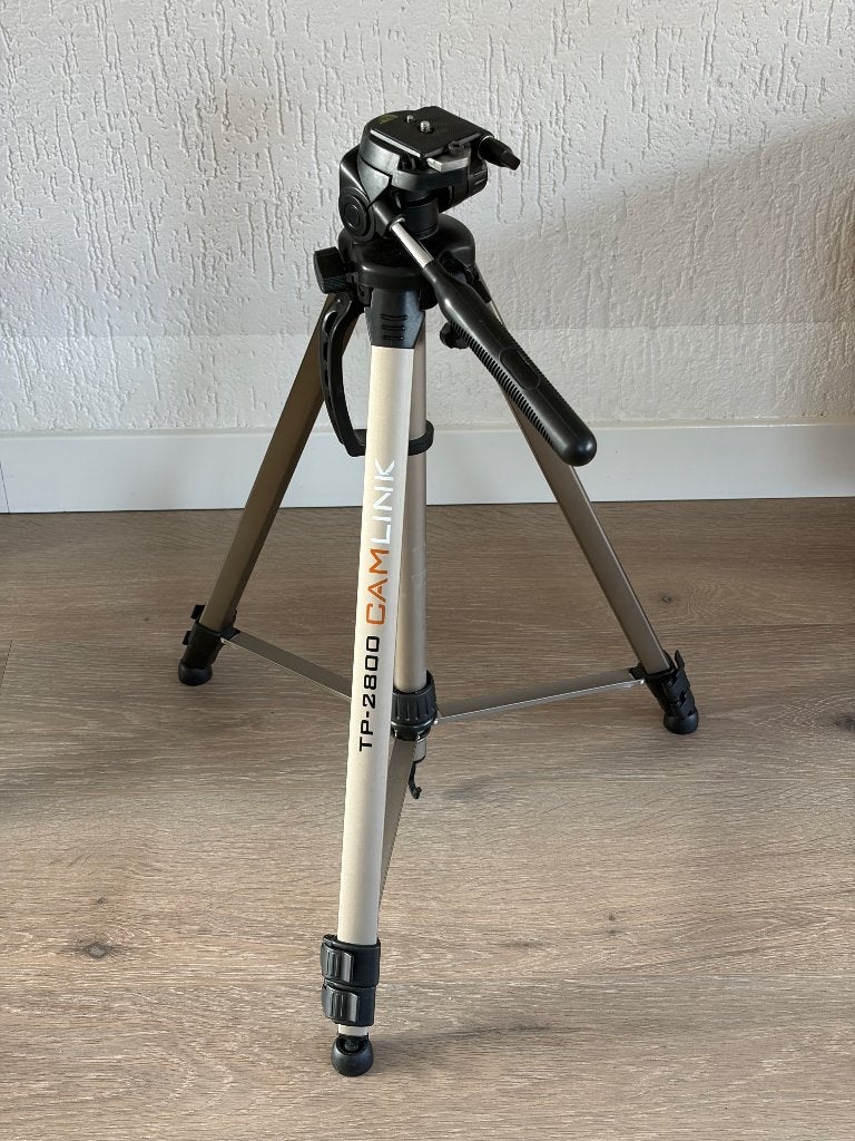 CAMlink TP-2800 statief (inclusief draagtas), Audio, Tv en Foto, Ophalen of Verzenden, Gebruikt, Driepoot, Met handvat
