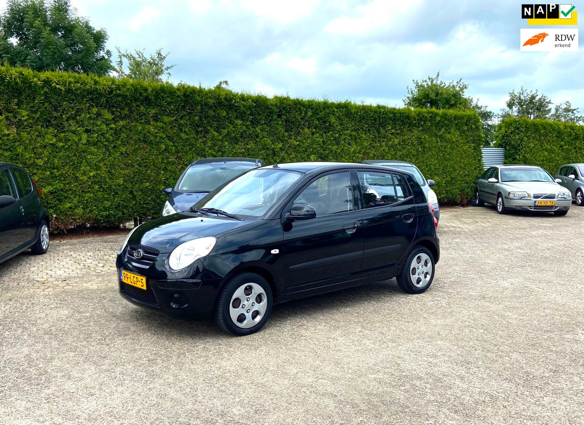 Kia Picanto APK PERFECT RIJDENDE AUTO 2010, 4 cilinders, 400 kg, Zwart, Origineel Nederlands