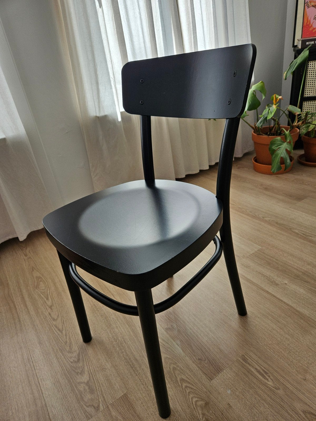 Zwarte IKEA Idolf stoel, Ophalen, Zwart, Eén