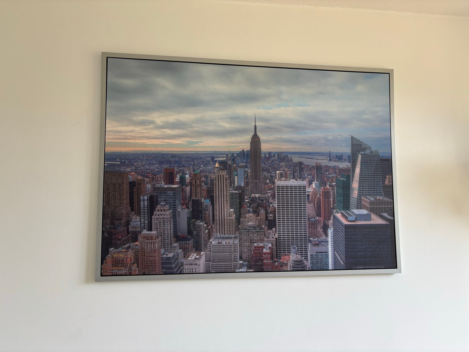 IKEA VILSHULT New York skyline 140 x 100 cm wanddecoratie, Ophalen, 125 cm of meer, 75 – 100, Print