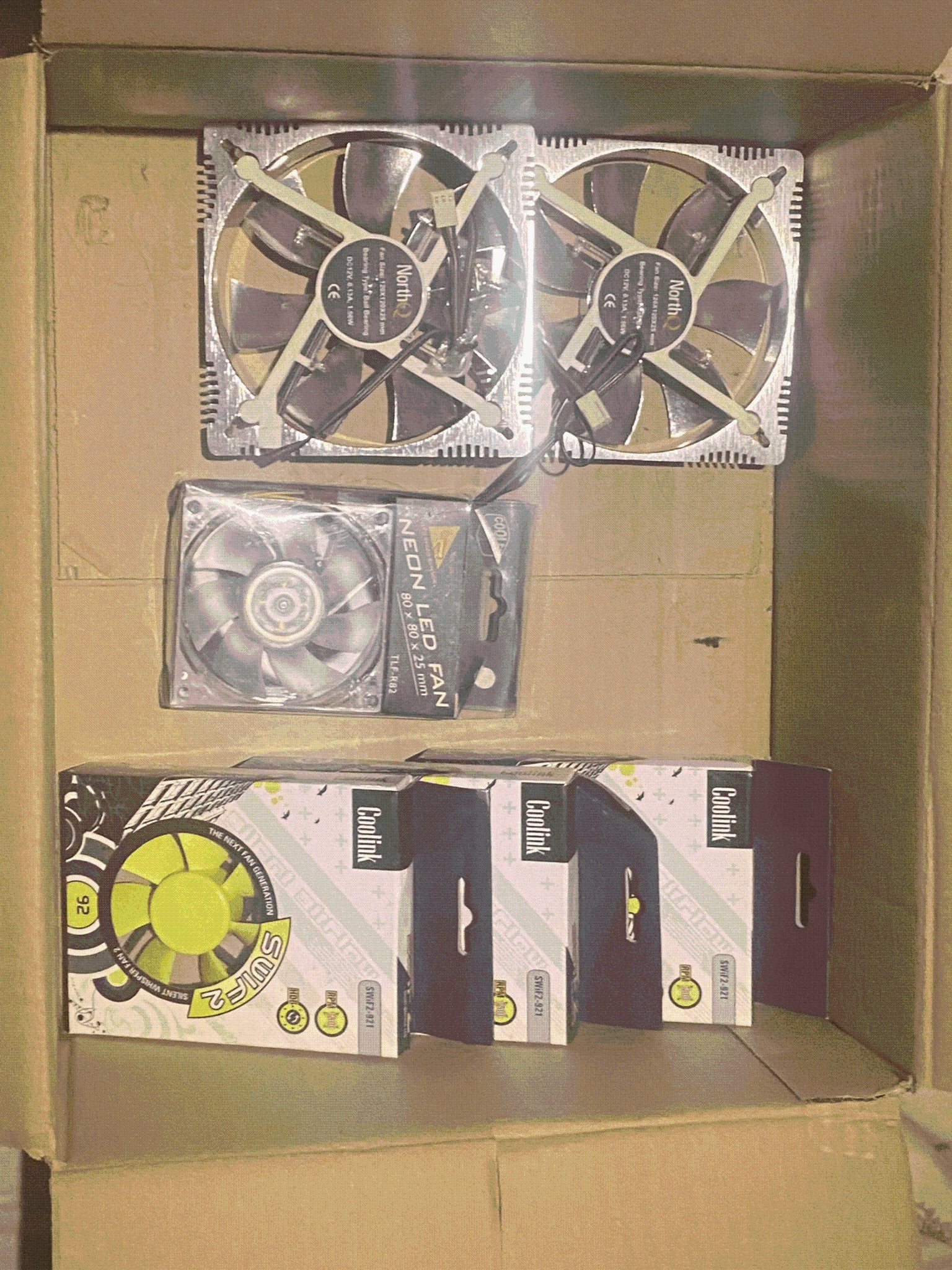Fans (2x120, 3x92, 1x80), Computers en Software, Ophalen of Verzenden