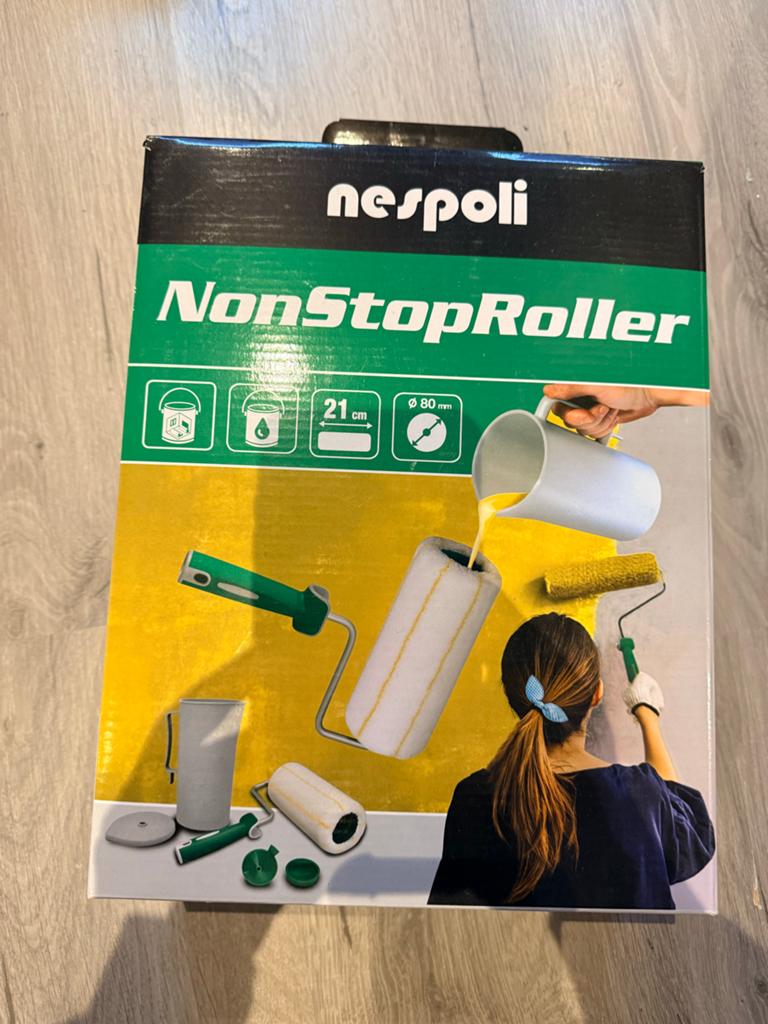 Nespoli Non Stop verfroller met reservoir - Nieuw!, Doe-het-zelf en Verbouw, Schildersmaterialen, Ophalen of Verzenden, Nieuw