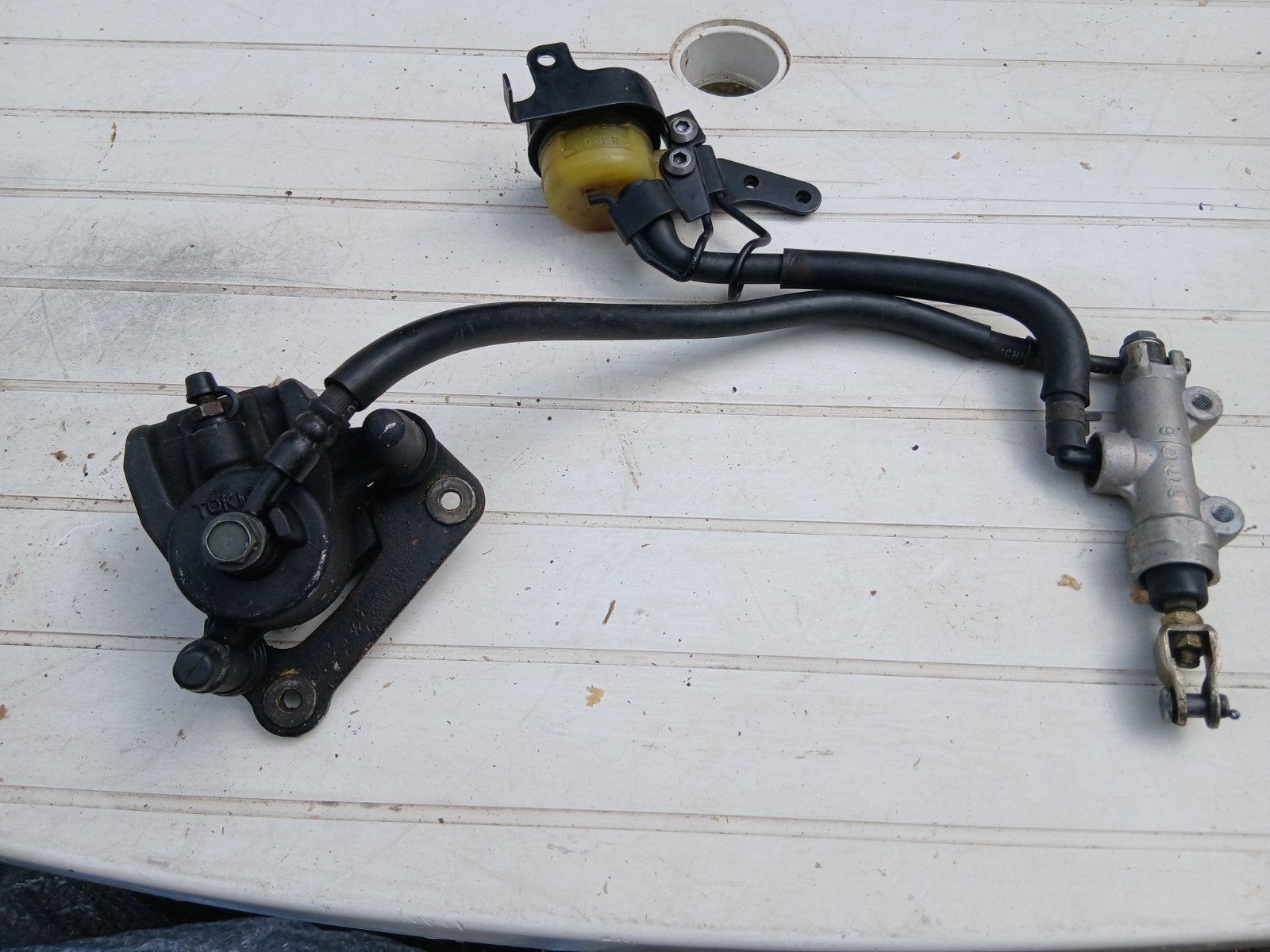 Kawasaki ZX10R 2006/2007 remklauw en hoofdremcilinder set, Ophalen of Verzenden, Gebruikt