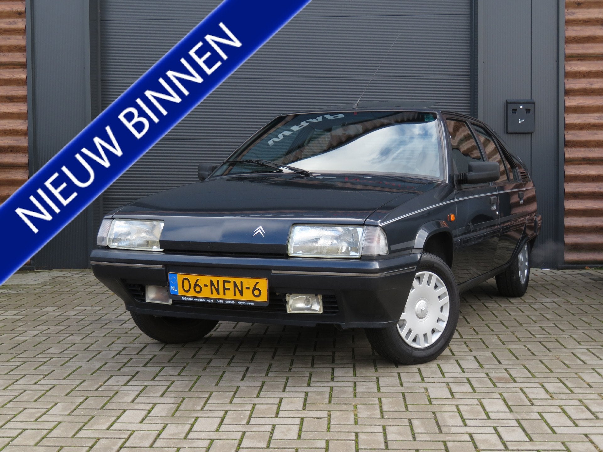 Citroën BX 1.6 TGI Stuurbekr 2 jaar APK 5-Bak Youngtimer, Auto's, Voorwielaandrijving, Stof, Zwart, 1580 cc
