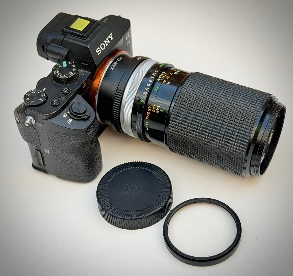 Canon Macro FD 100mm f4 voor FD of Nex / E-mount, Ophalen of Verzenden, 1960 tot 1980, Lens of Lenzen