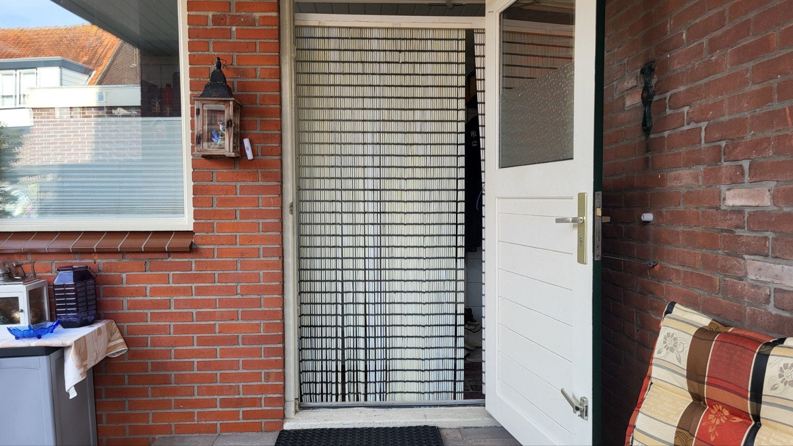 2 vliegengordijnen  gemaakt van hulsjes, Ophalen, Kunststof, Buitendeur, 200 tot 215 cm