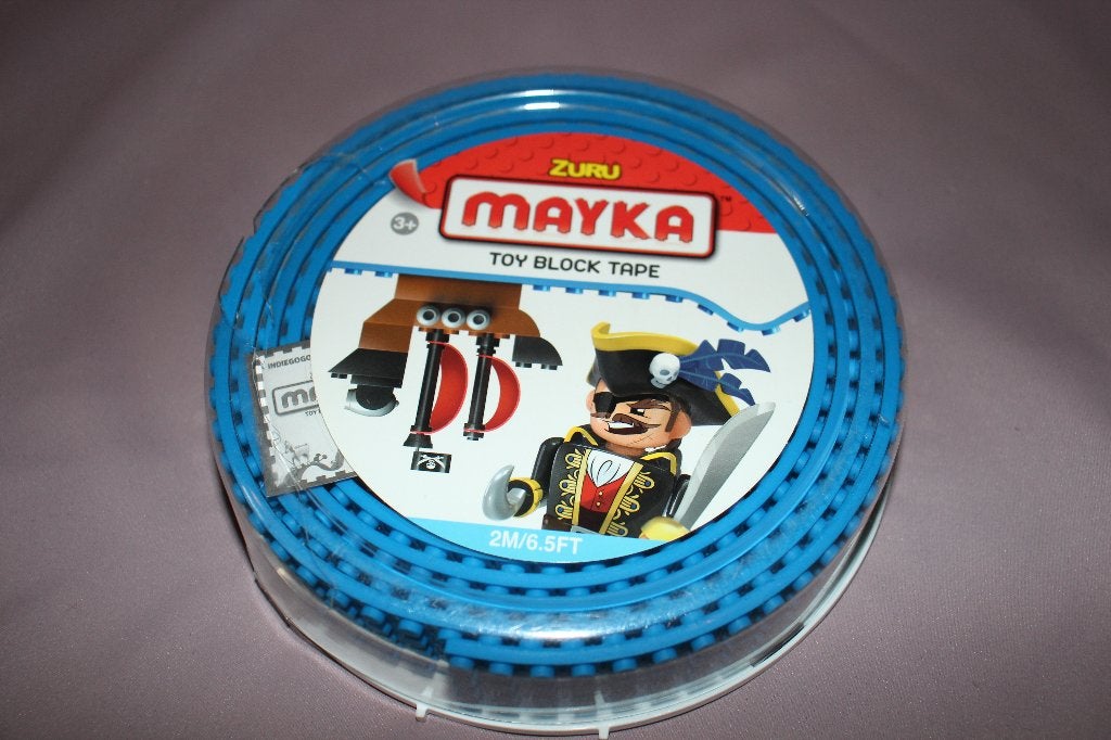Zuru Mayka Block Tape - 2 Noppen 1m Blauw - blokkentape, Ophalen of Verzenden, Nieuw, Overige merken