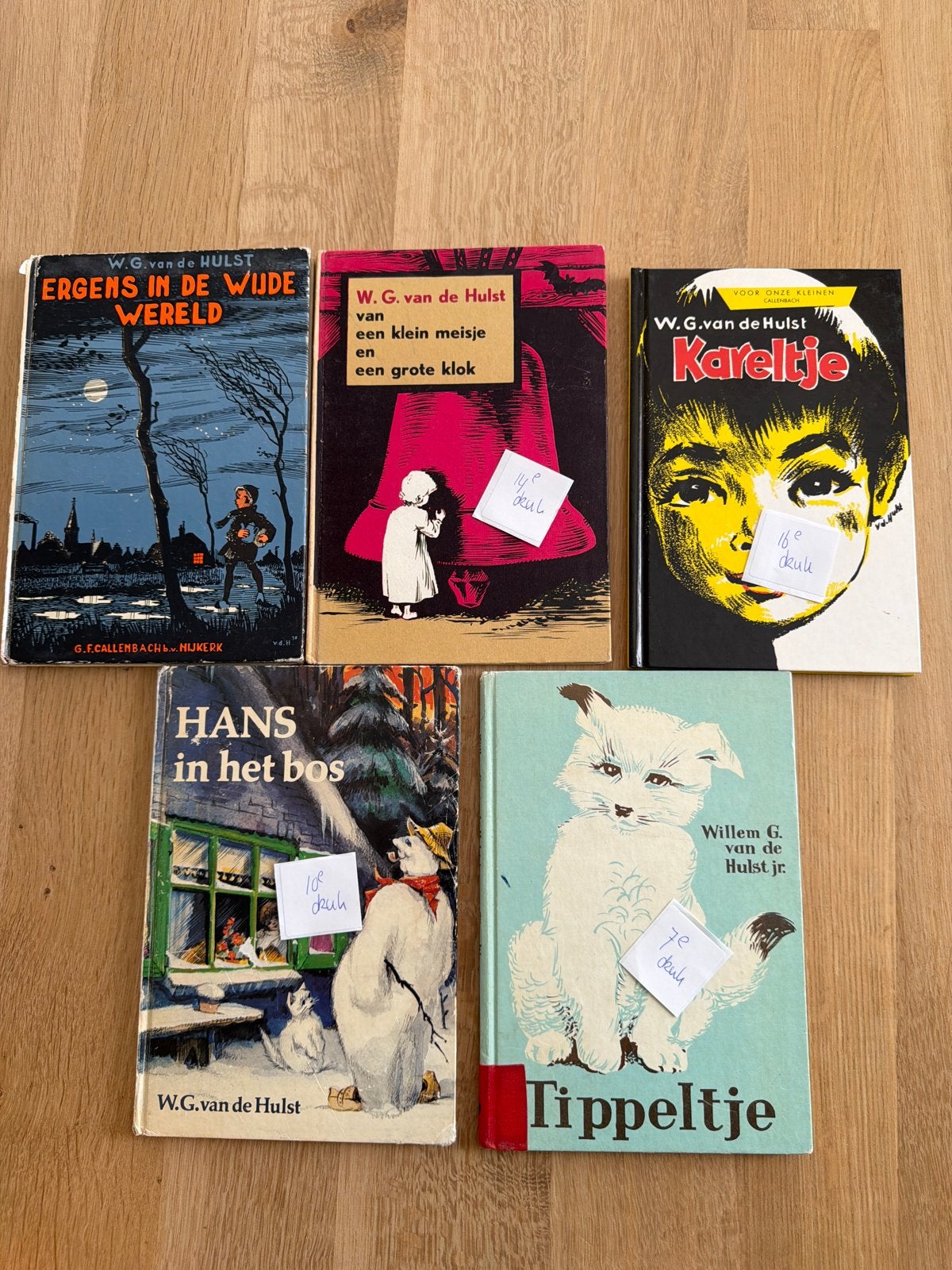 W.G. van de Hulst boeken - 5 klassieke kinderboeken, Ophalen of Verzenden, Gelezen, Fictie algemeen