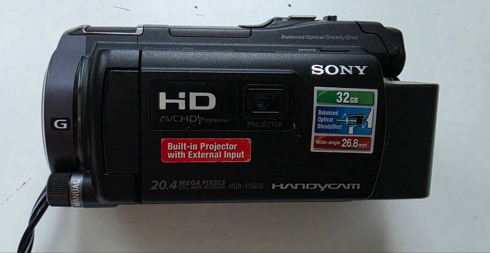 Sony Handycam HDR-PJ650 Full HD Camcorder met Projector, Ophalen, Full HD, Gebruikt, 20x of meer