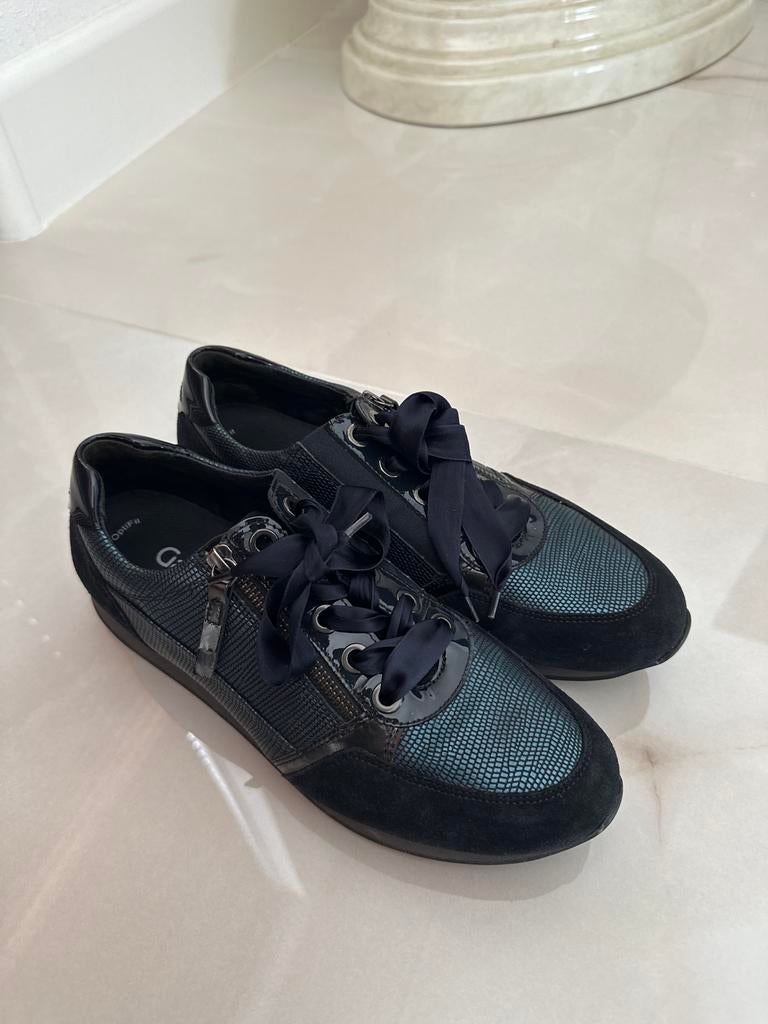 Nette Gabor comfort dames veterschoen, Blauw, Maat 7.5/G, Schoenen met lage hakken, Blauw, Ophalen of Verzenden, Zo goed als nieuw