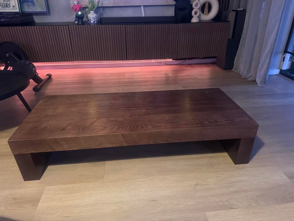 Salontafel Marte van Woood - 25x50x120 cm, Huis en Inrichting, Tafels | Salontafels, Gebruikt, 100 tot 150 cm, Minder dan 50 cm