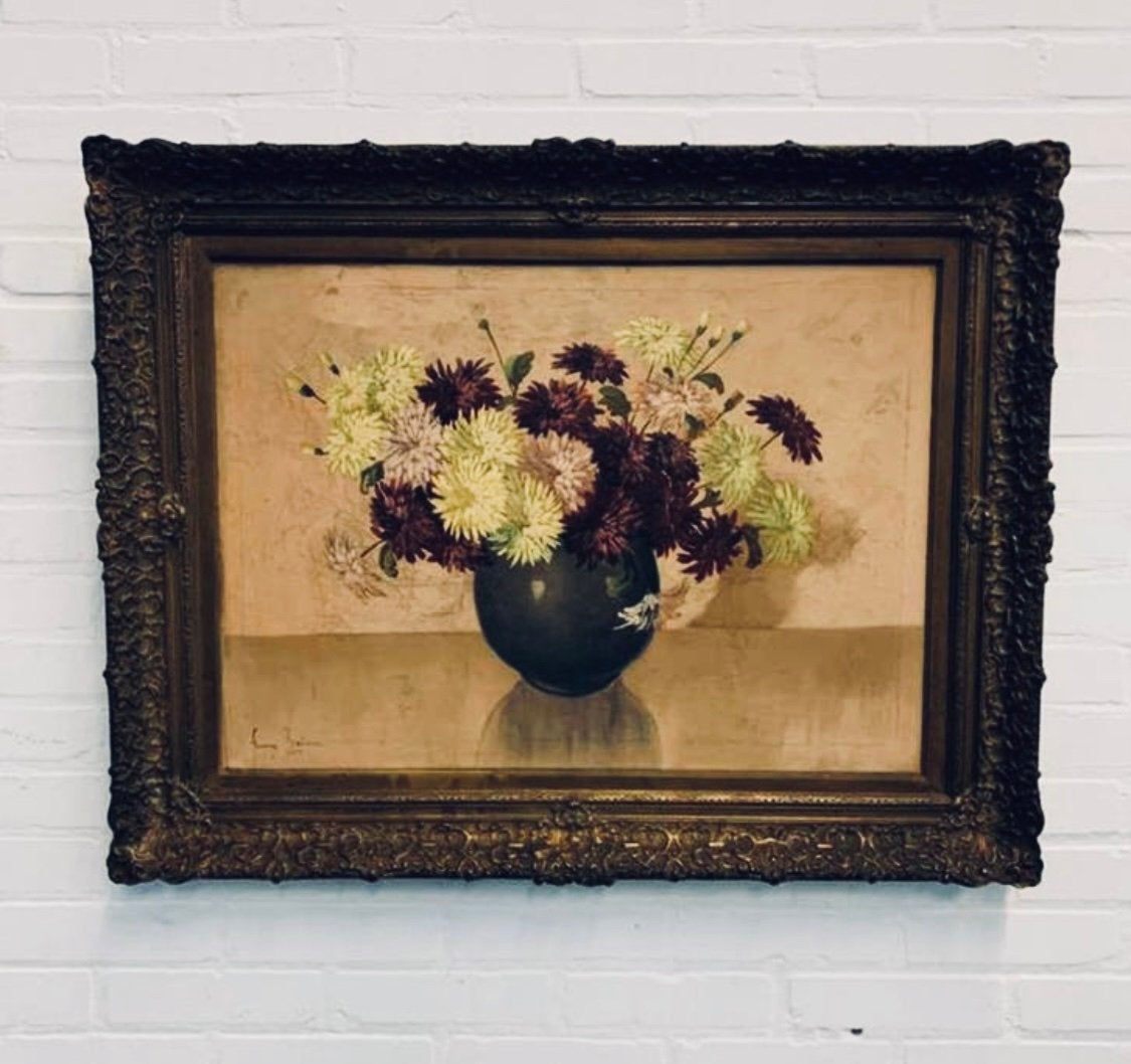 Schilderij stilleven olieverf op doek Schilder Frans Bohman, Ophalen of Verzenden