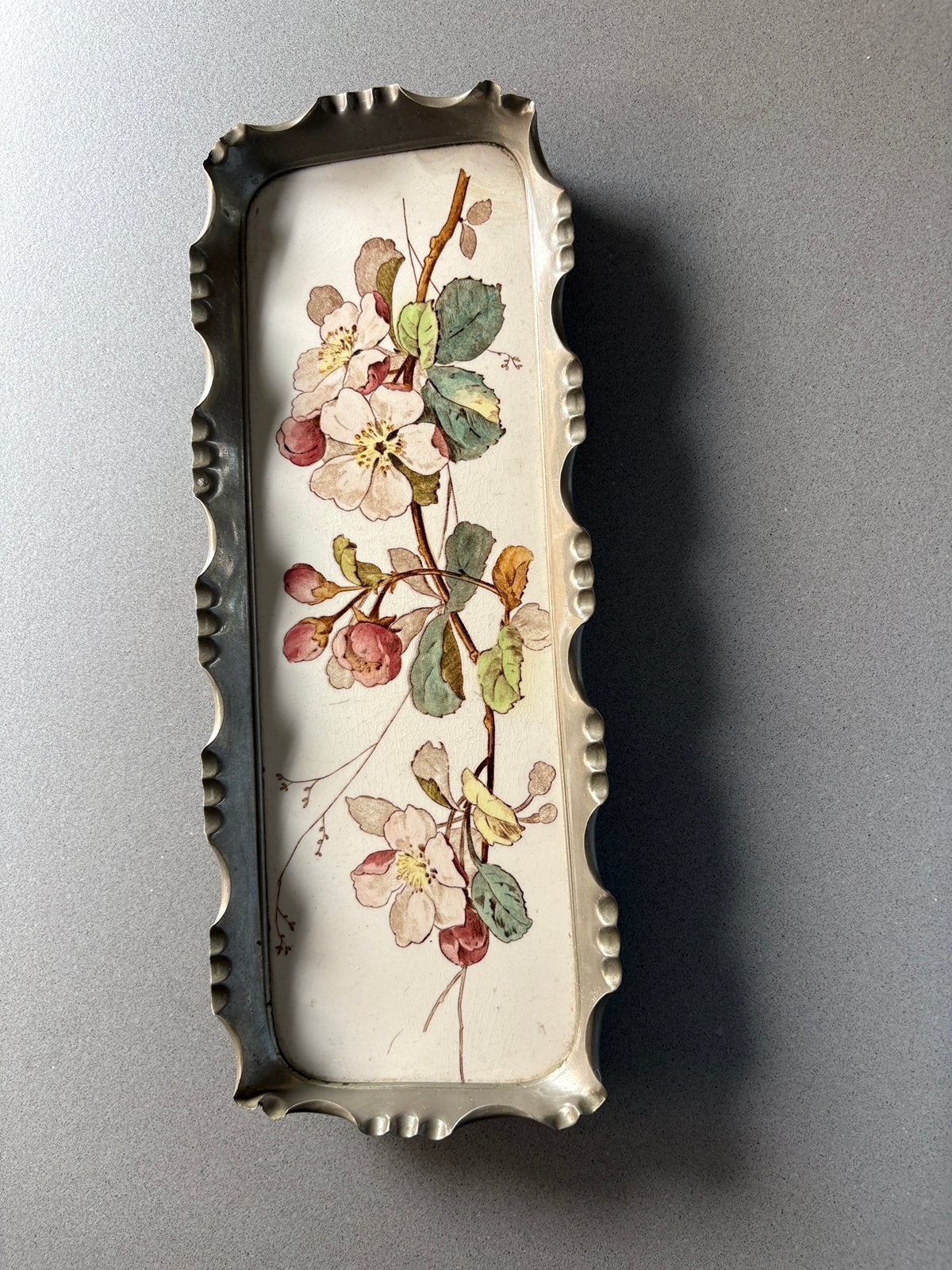 Antieke Villeroy & Boch Schaal Dresden (1874-1909)Jugendstil, Antiek en Kunst, Antiek | Servies los, Ophalen of Verzenden