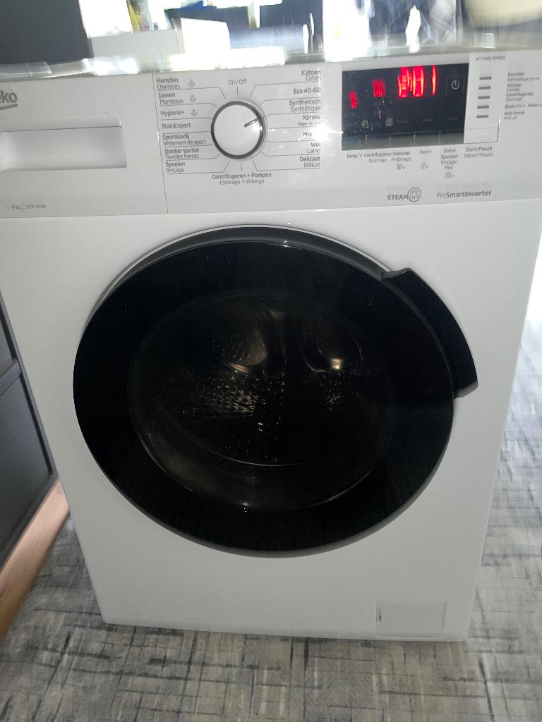 Wasmachine, Witgoed en Apparatuur, Wasmachines, Ophalen, Gebruikt, Bovenlader, 85 tot 90 cm