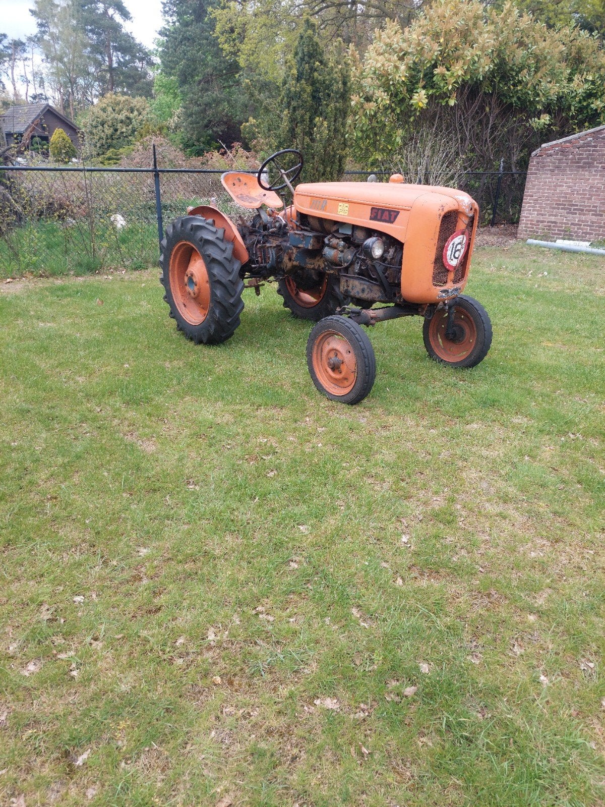 fiat 211, 2 cilinder tractor, Ophalen, Fiat