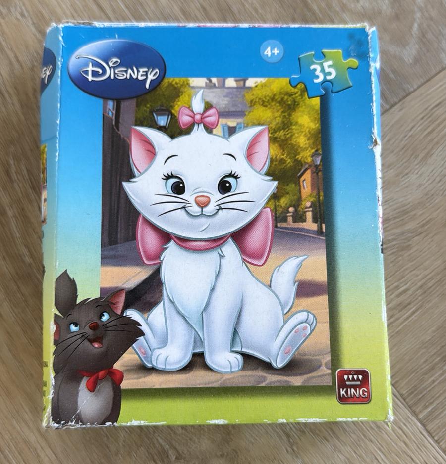 King Legpuzzel Disney Marie 35 Stukjes 4+, Kinderen en Baby's, Ophalen of Verzenden, 10 tot 50 stukjes, Zo goed als nieuw