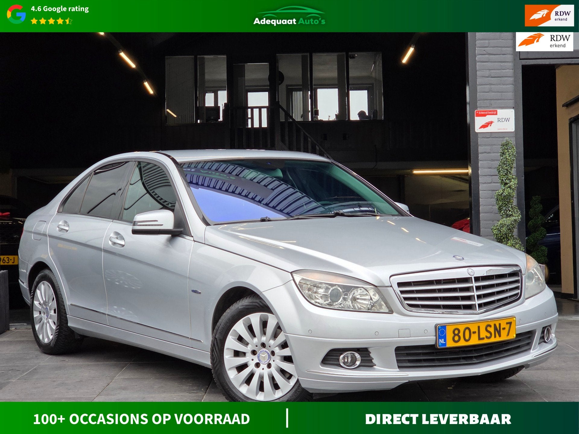 Mercedes-Benz C-klasse 180 CGI BlueEFFICIENCY|AUT|YOUNGTIMER, Auto's, Automaat, Huisgarantie, Met garantie (alle), 1796 cc