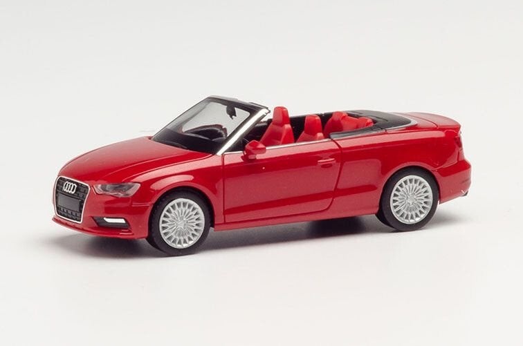 Audi A3 Cabrio, rood metallic Herpa, Nieuw, Ophalen of Verzenden, Bus of Vrachtwagen, Herpa