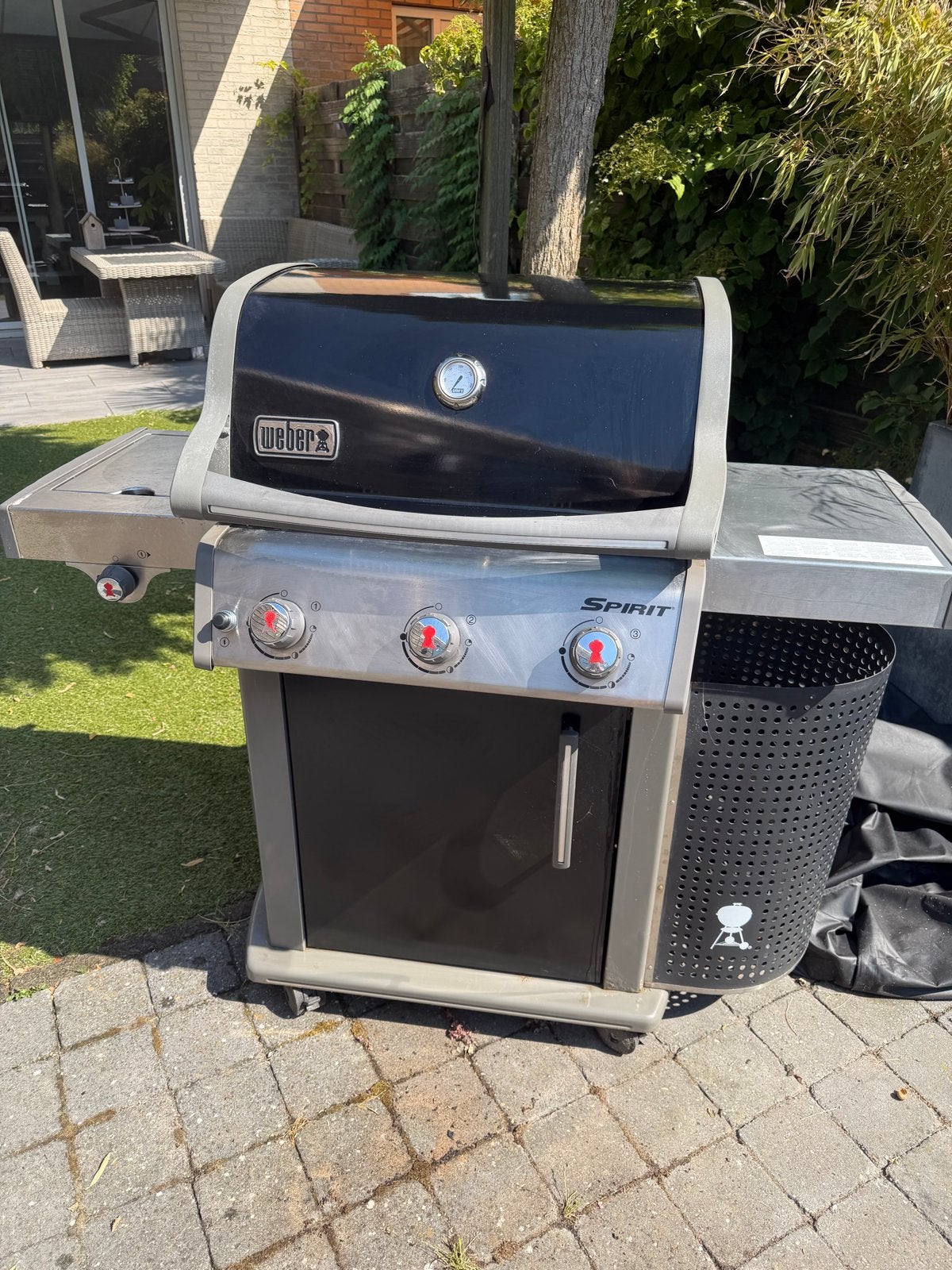 Weber Spirit gas BBQ met gasfles en originele hoes, Tuin en Terras, Gasbarbecues, Ophalen, Gebruikt