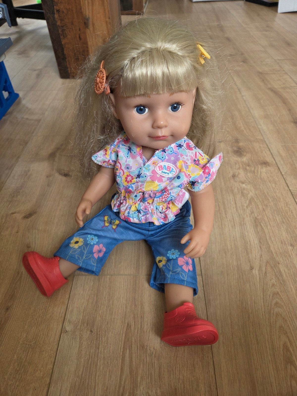 Baby Born pop met extra kleding en accessoires, Kinderen en Baby's, Speelgoed | Poppen, Ophalen of Verzenden, Gebruikt, Babypop