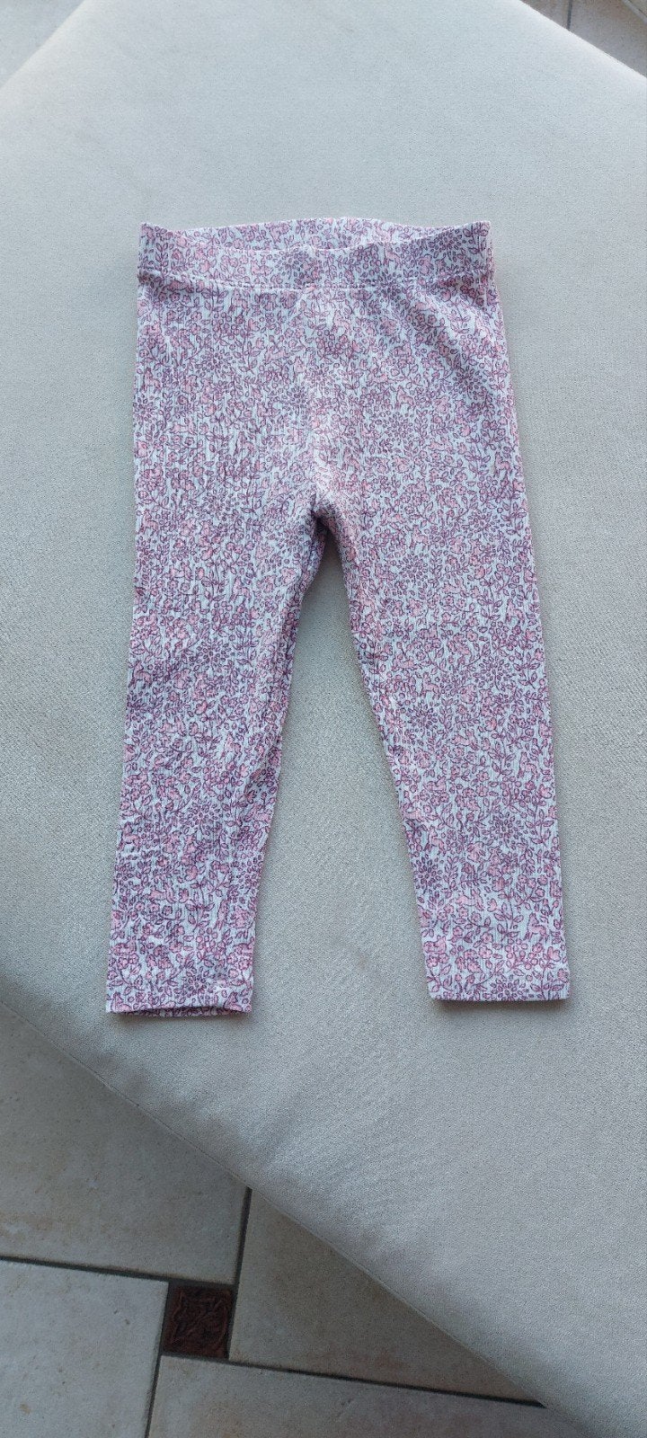 NEXT zacht roze/wit tonale Baby Legging, Kinderen en Baby's, Ophalen of Verzenden, Zo goed als nieuw, Maat 86