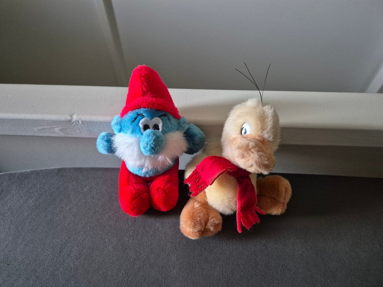 Vintage Knuffels Grote Smurf en Alfred Jodokus Kwak, Ophalen of Verzenden, Zo goed als nieuw
