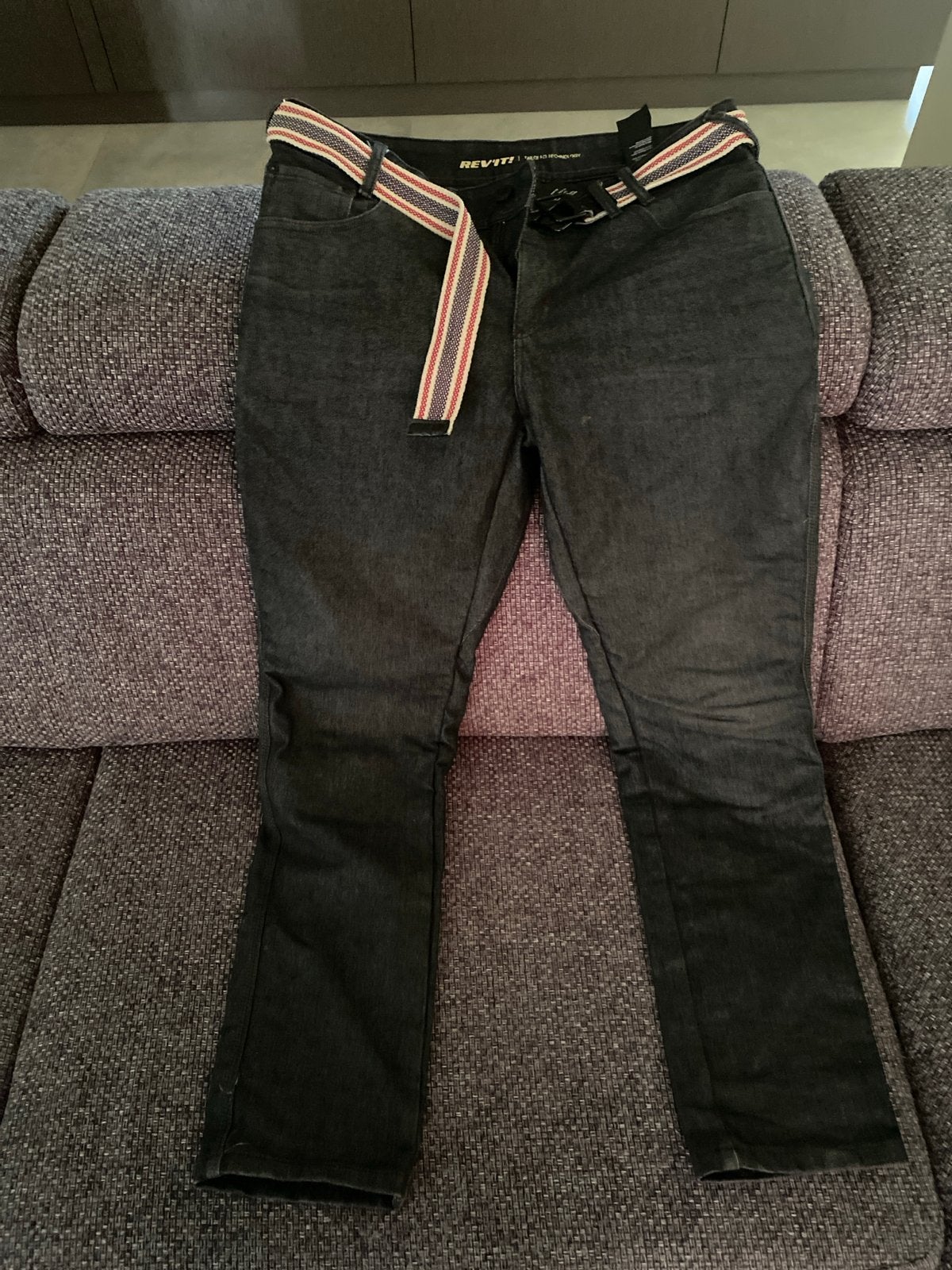 REV'IT! Jeans Lombard 2 RF - Donkergrijs W36 L32, Ophalen of Verzenden, Nieuw met kaartje, Heren, Broek | textiel