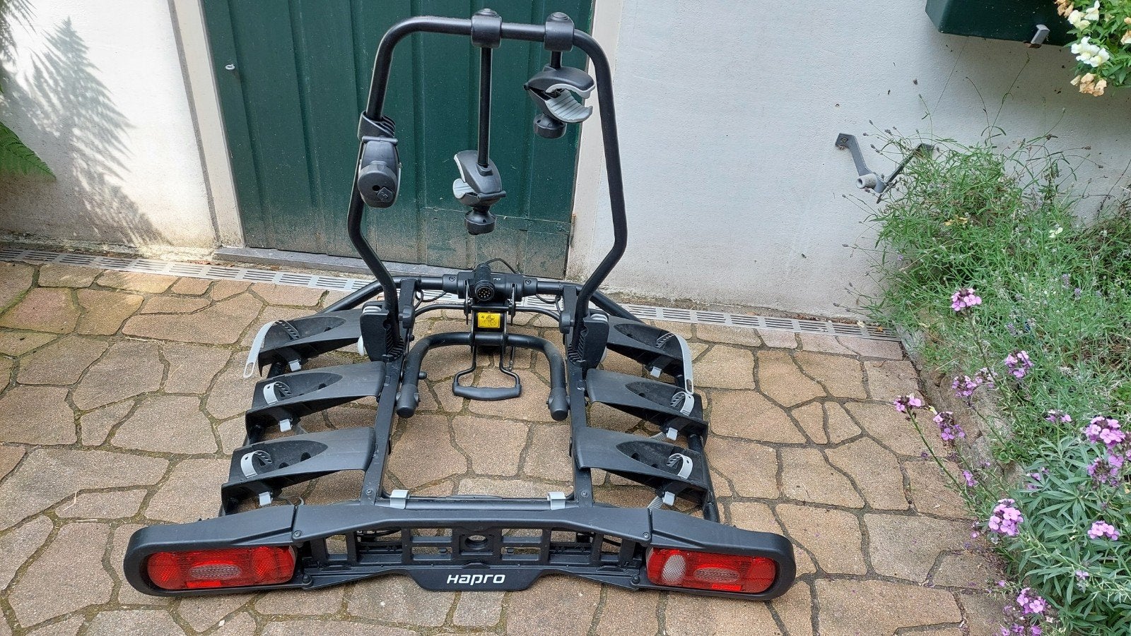 Hapro Atlas Premium 3 fietsendrager 3-13, Ophalen, 3 fietsen of meer, Zo goed als nieuw, Trekhaakdrager