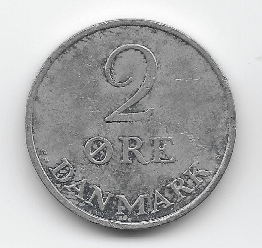 Denemarken 2 øre 1969 KM# 840.2, Verzenden, Overige landen, Losse munt