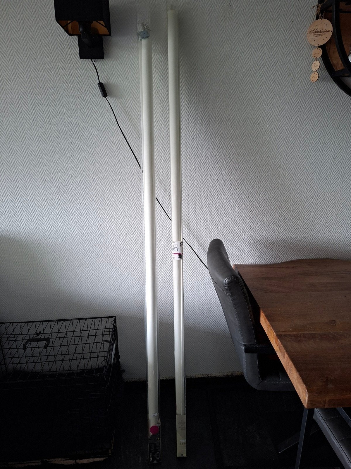 2 x Nieuwe Off White rolgordijnen, Ophalen, Rolgordijn, 180 cm, 190 cm