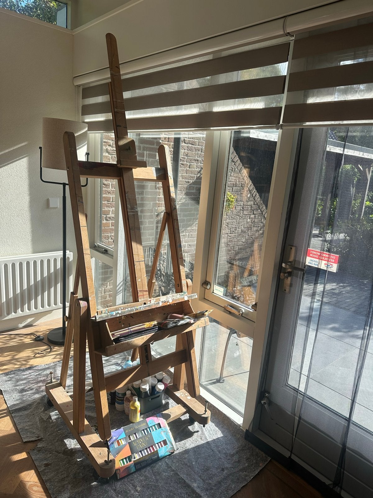 Houten schildersezel, Ophalen, Gebruikt, Ezel