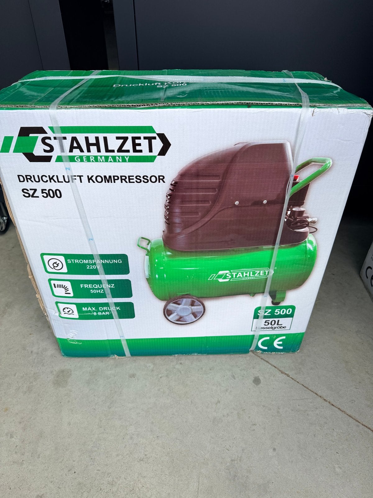 Stahlzet SZ 500 Drukcompressor - Nieuw in doos, Doe-het-zelf en Verbouw, Compressors, 6 tot 10 bar, Nieuw, Ophalen of Verzenden