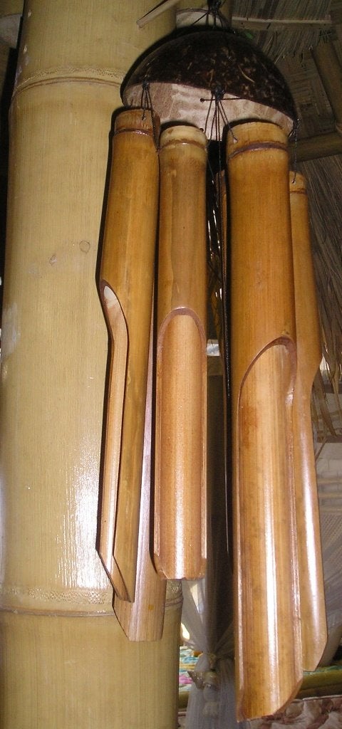 Bamboe Windgong ~50cm -Anklung Zen Geluid- is stil te zetten, Tuin en Terras, Verzenden, Nieuw